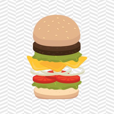 lezzetli burger tasarım