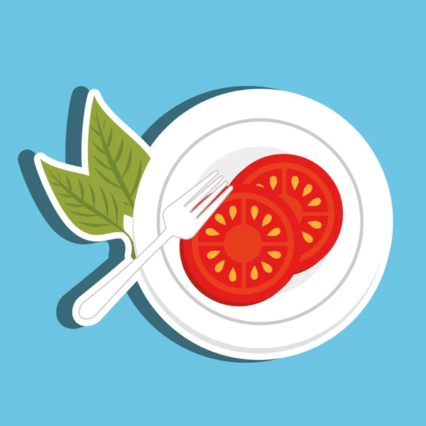 Diseño de alimentos saludables — Vector de stock