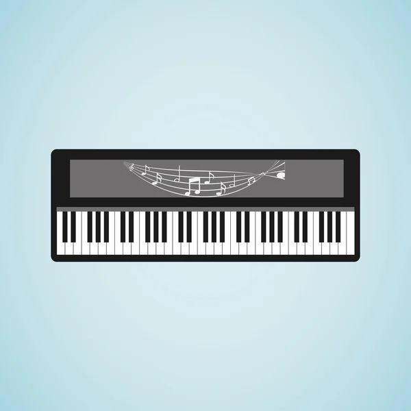 Producción musical diseño — Vector de stock