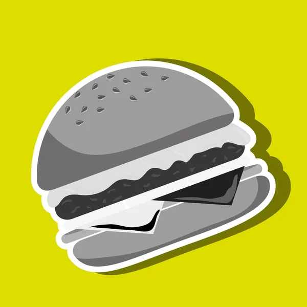 Delizioso design hamburger — Vettoriale Stock