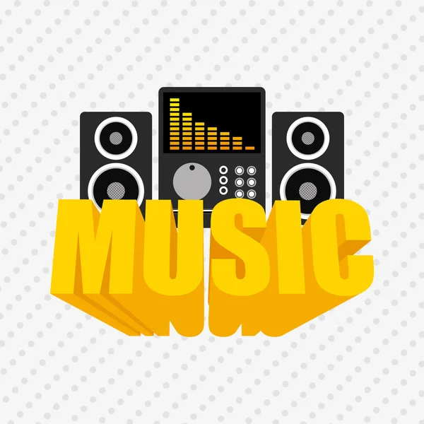 Music lifestyle design — Stock Vector