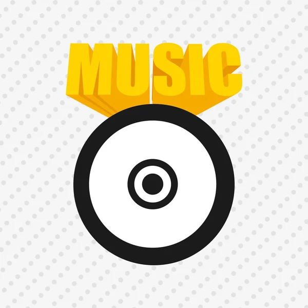 Música estilo de vida diseño — Vector de stock