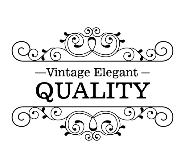 Design élégant de cadre de qualité — Image vectorielle