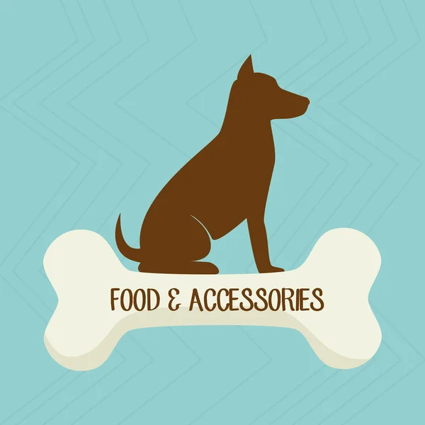 Pet design acessórios —  Vetores de Stock