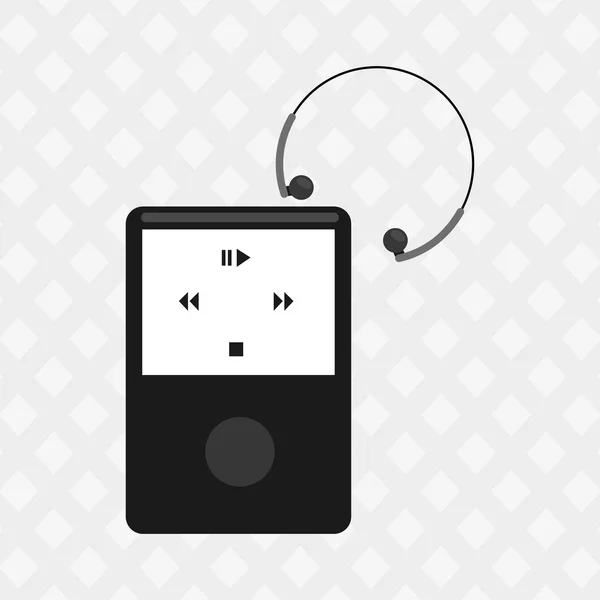 Мобільні аудіо дизайн — стоковий вектор