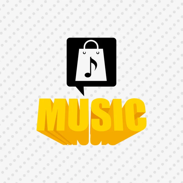 Design de style de vie musical — Image vectorielle