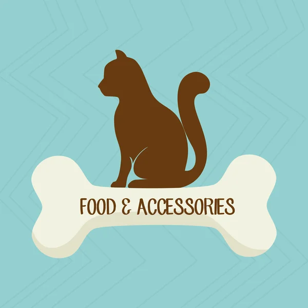 Diseño de accesorios para mascotas — Archivo Imágenes Vectoriales