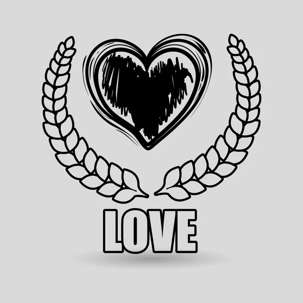 Любовь к сердцу — стоковый вектор