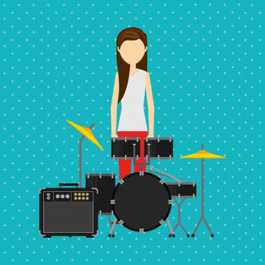 Müzik yaşam tarzı tasarım