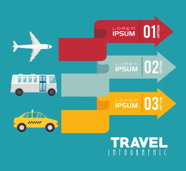 Travel infographics design — Stock Vector