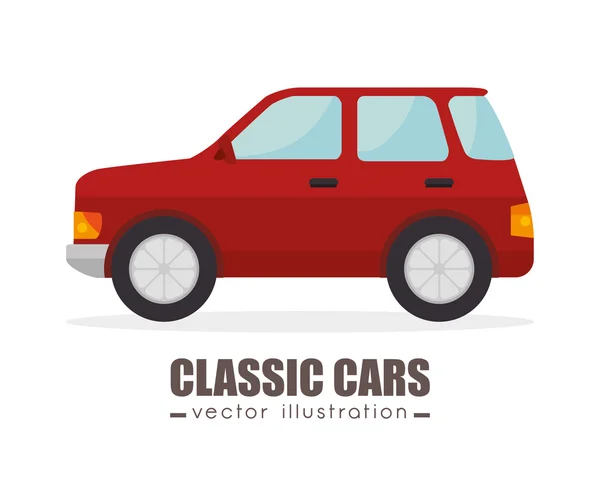 Classic cars design — Stock Vector