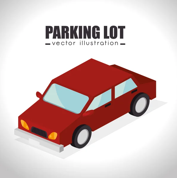 Parking lot design — Stock Vector