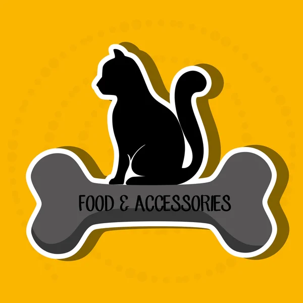 Diseño de accesorios para mascotas — Archivo Imágenes Vectoriales