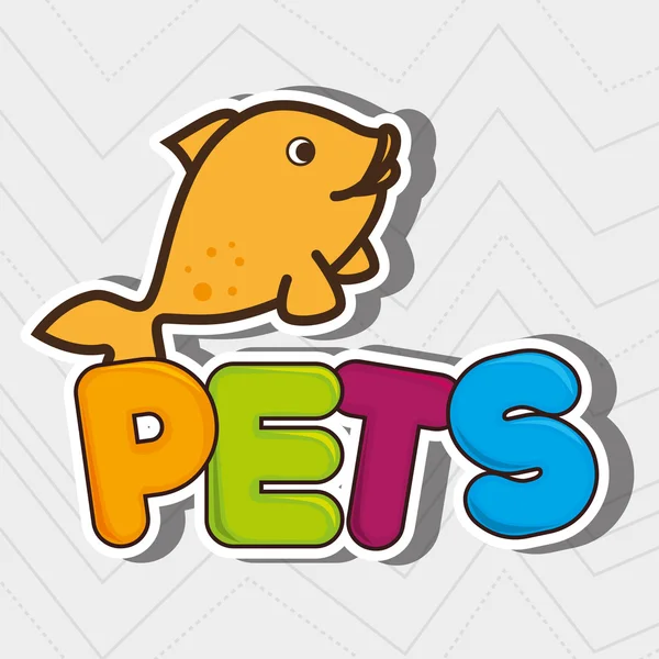 Design de animais de estimação bonito — Vetor de Stock