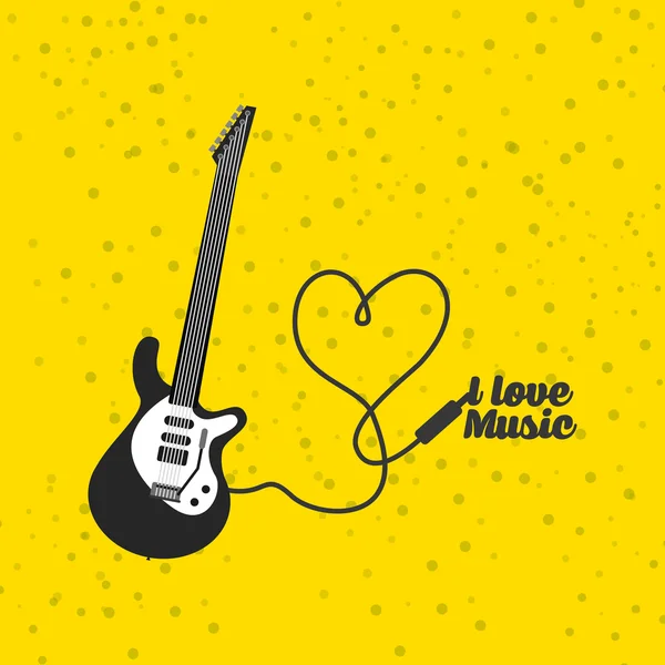 Música estilo de vida diseño — Vector de stock