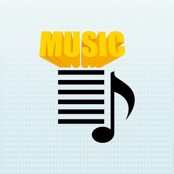 Design de style de vie musical — Image vectorielle