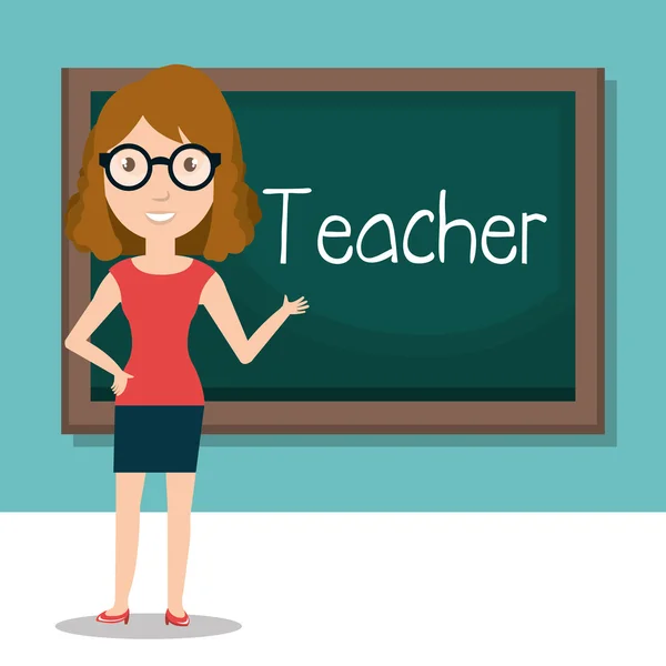 Enseignant conception de classe — Image vectorielle