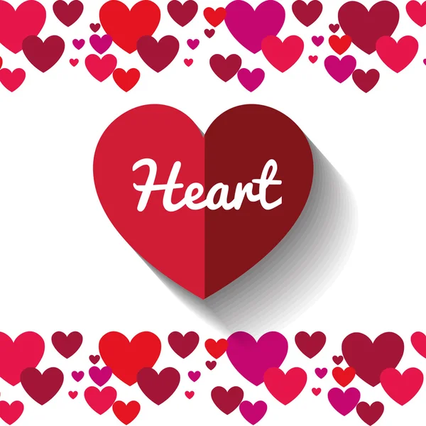 Projeto do amor do coração — Vetor de Stock