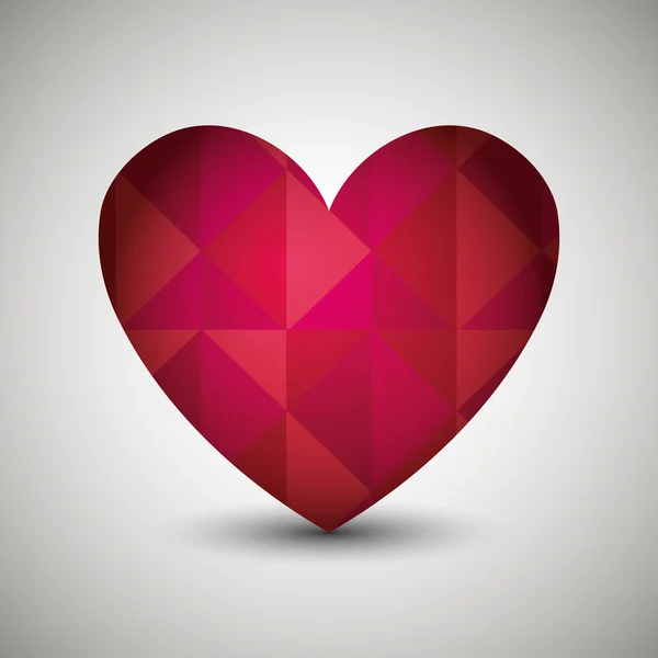 Corazón amor diseño — Vector de stock