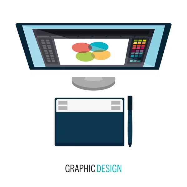 Concepto de diseño gráfico — Vector de stock