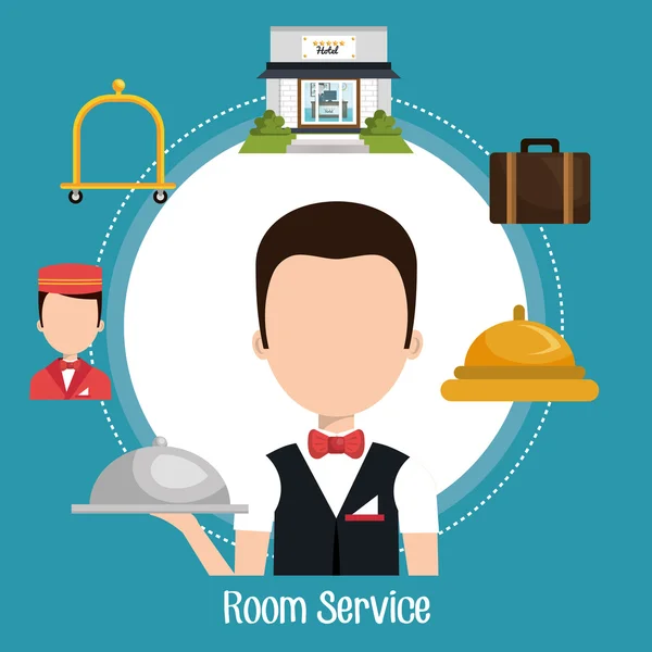 Design de serviço do hotel —  Vetores de Stock