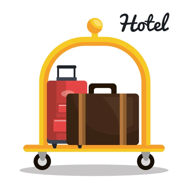 Otel hizmet tasarımı — Stok Vektör
