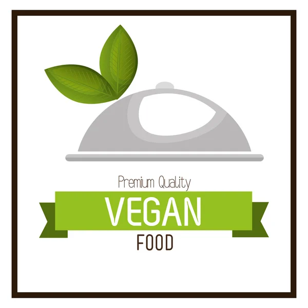 Veganské jídlo design — Stockový vektor