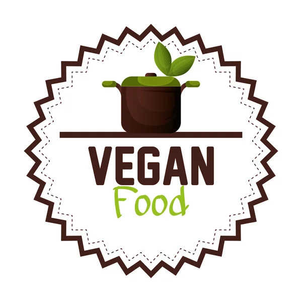 Vegansk mat utformning — Stock vektor