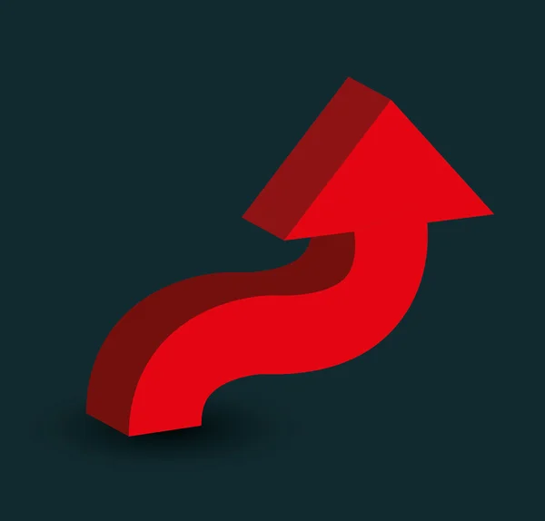 Flèche signe design — Image vectorielle