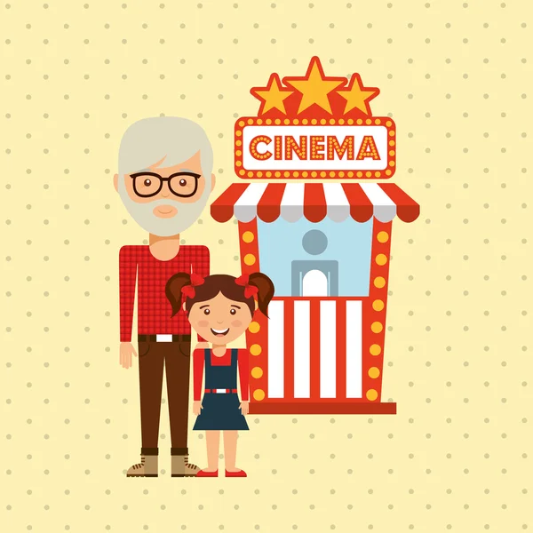 Diseño de entretenimiento filmado — Vector de stock