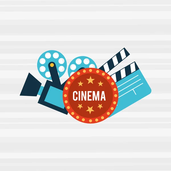 Diseño de entretenimiento filmado — Vector de stock