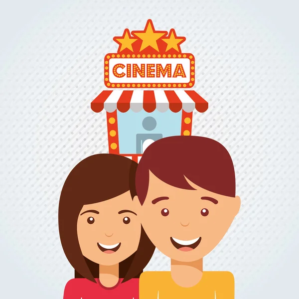 Diseño de entretenimiento filmado — Vector de stock