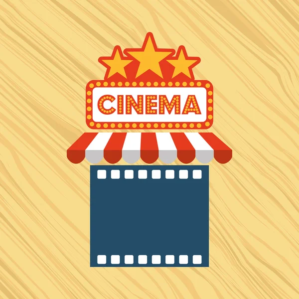 Diseño de entretenimiento filmado — Vector de stock