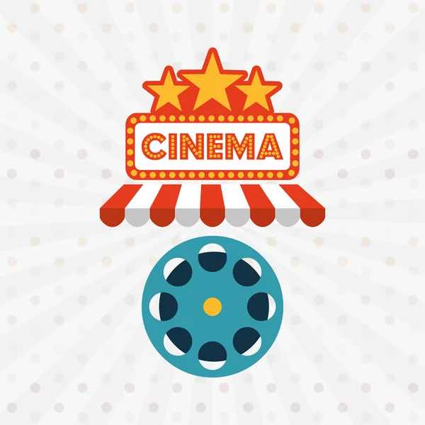 Diseño de entretenimiento filmado — Vector de stock