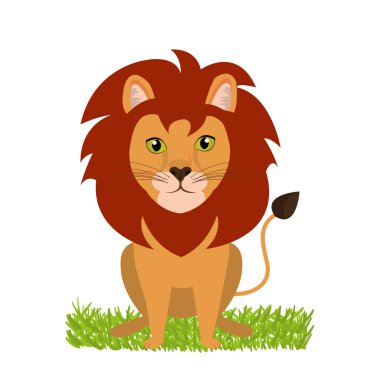 wild leon design clipart