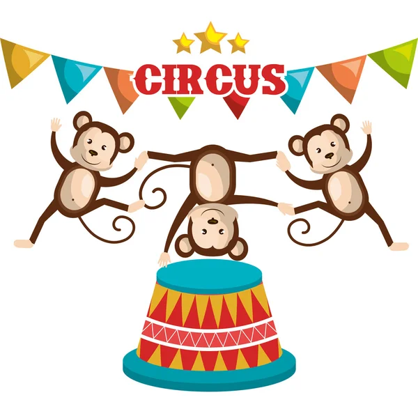 Circus show design — Stock Vector