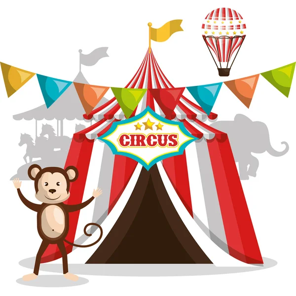 Circus Toon ontwerp — Stockvector