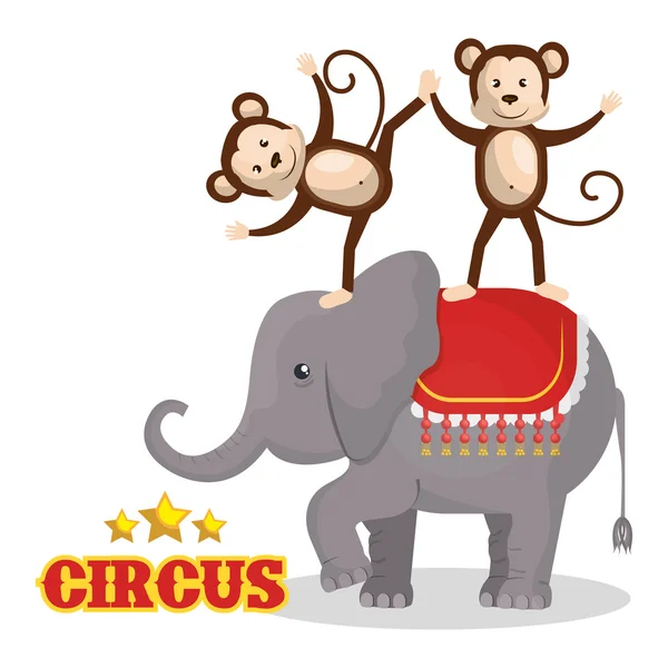 Circus Toon ontwerp — Stockvector