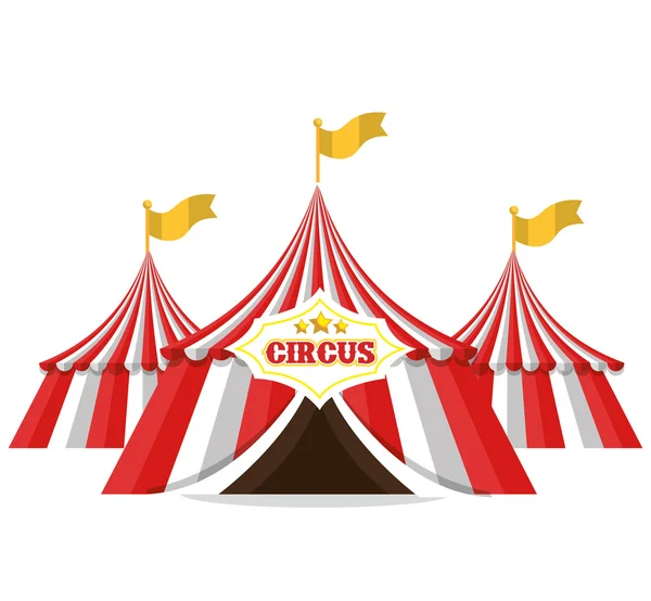 Spectacle de cirque design — Image vectorielle