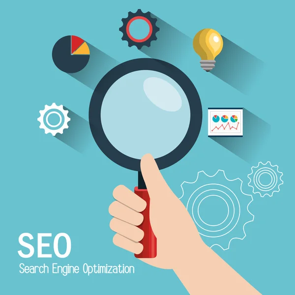 Search engine optimization design — Stock Vector