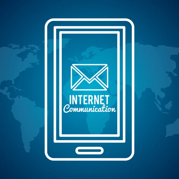 Progettazione di comunicazione internet — Vettoriale Stock
