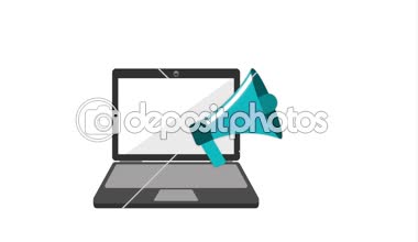 megafono simgesi tasarım, Video animasyon