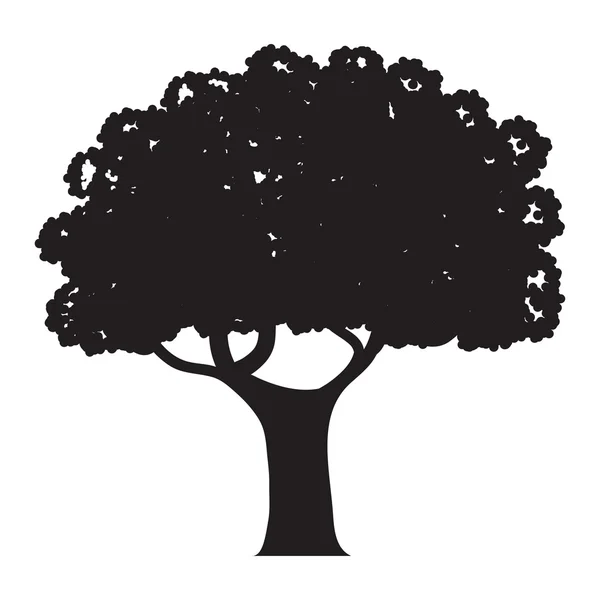 Árvore projeto isolado — Vetor de Stock
