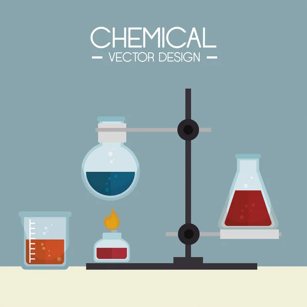 Progettazione dell'industria chimica — Vettoriale Stock