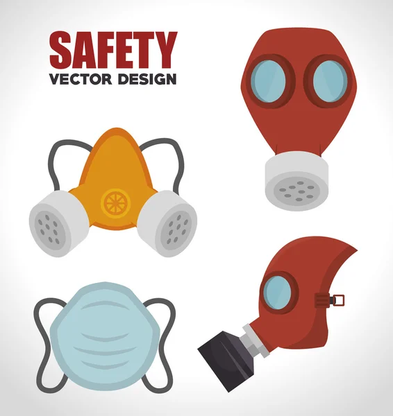Säkerhets utrustningsdesign — Stock vektor