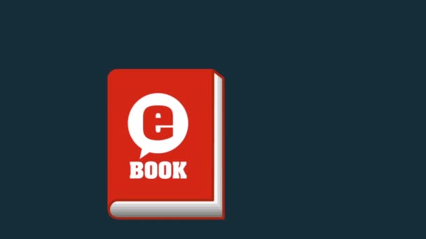 Download e-book design — Stock Video