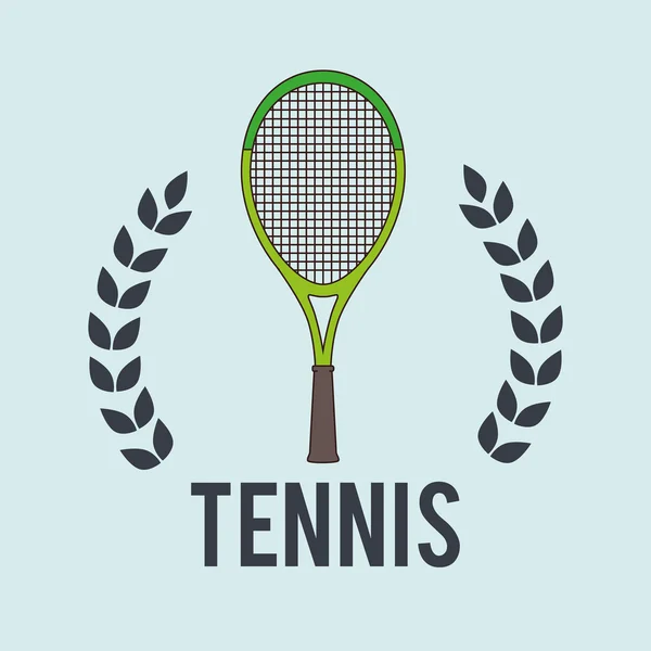 Jugar tenis diseño — Vector de stock