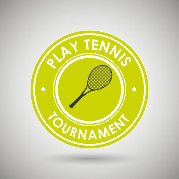 Tennis spielen — Stockvektor