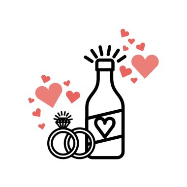 düğün davet simgesi tasarım