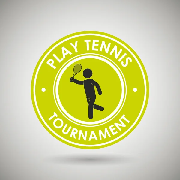 Играть в теннис дизайн — стоковый вектор